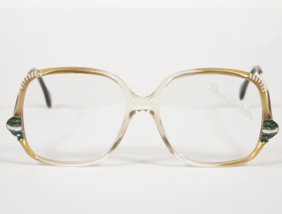 Renato Balestra NOS 1970s Vintage Gold Plastic Fra