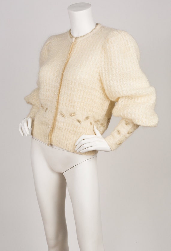 Pfister Austria 1980s Vintage Cream Mohair Mutton