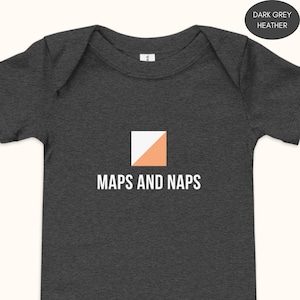 Body bébé course d'orientation : cartes et siestes, cadeau pour un futur coureur d'orientation, barboteuse nouveau-né famille Orienteere, une pièce pour la douche grossesse