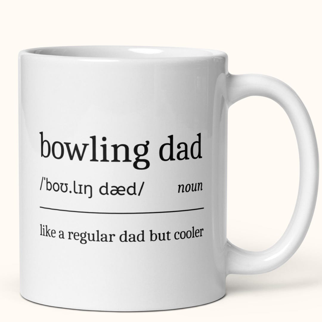 Bowling Dad Definition Mug: Bowler Father Gift - Etsy