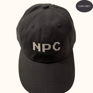 NPC Non-Player Character Gaming Cap, Funny Gift Idea For Gaming Person, Video Game Lover Trucker Dad Hat, RPG Gamer Son Meme Baseball Cap