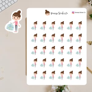 Garbage Day Stickers, Character Planner Stickers, Vanessa Character Stickers, Garbage Planner Stickers