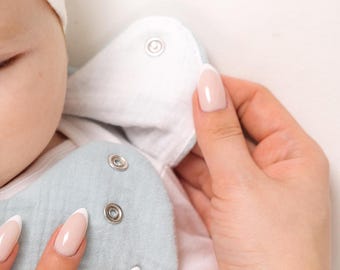 Organic Cotton Baby Sleep Sack / Mint Baby Muslin Sleeping Bag