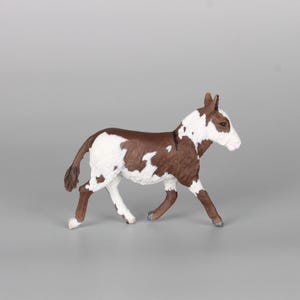 Micro Mini Artist Resin Trotting Donkey