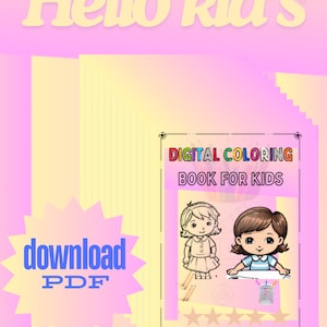 Livre de Coloriage Numérique pour Enfants - Images de Poupées à Colorier en PDF
