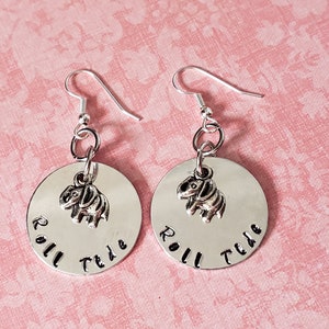 Hand Stamped Alabama Roll Tide Earrings image 2