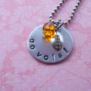 Hand Stamped Tennessee Vols Football Necklace image 4