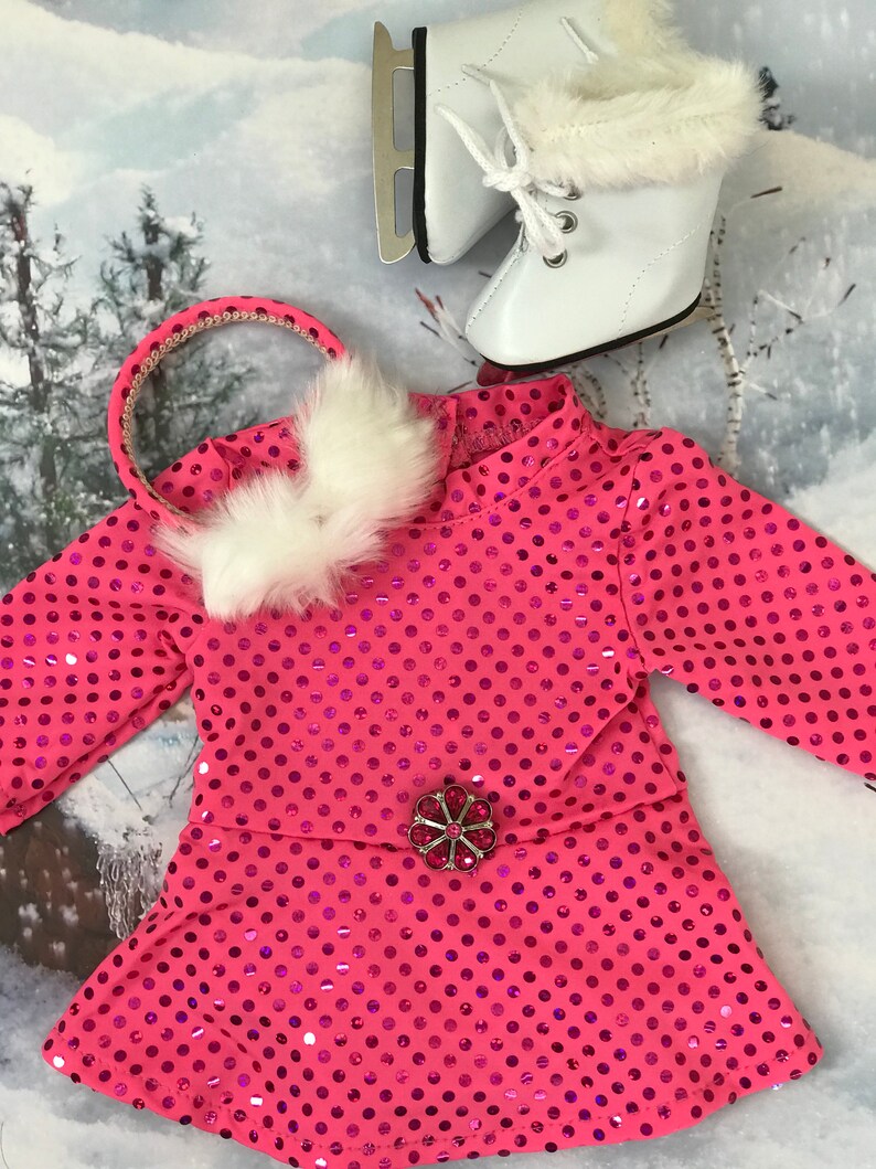 Tutu Skirt 18 in Doll Clothes Fits American Girl Ballet Kitty Cat Shirt