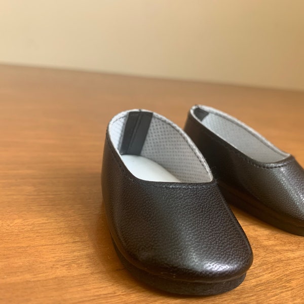 Girl Black Ballet flats 18 inch doll, Doll Black flats, American doll shoes ready to ship