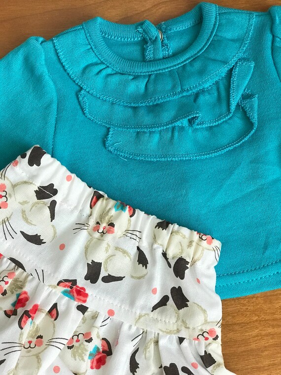 Tutu Skirt 18 in Doll Clothes Fits American Girl Ballet Kitty Cat Shirt