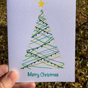 Carte de sapin de Noël