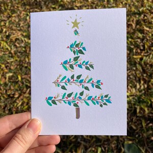 Carte de sapin de Noël
