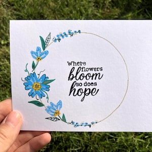 Carte de voeux florale
