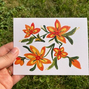 Tarjeta de felicitación floral