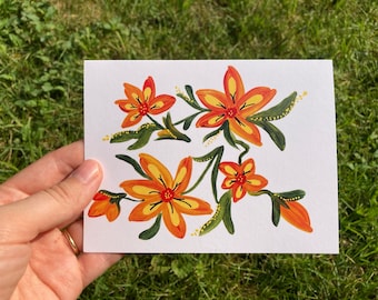 Bloemenwenskaart