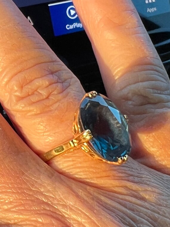 Brides Something Blue Ring - image 1