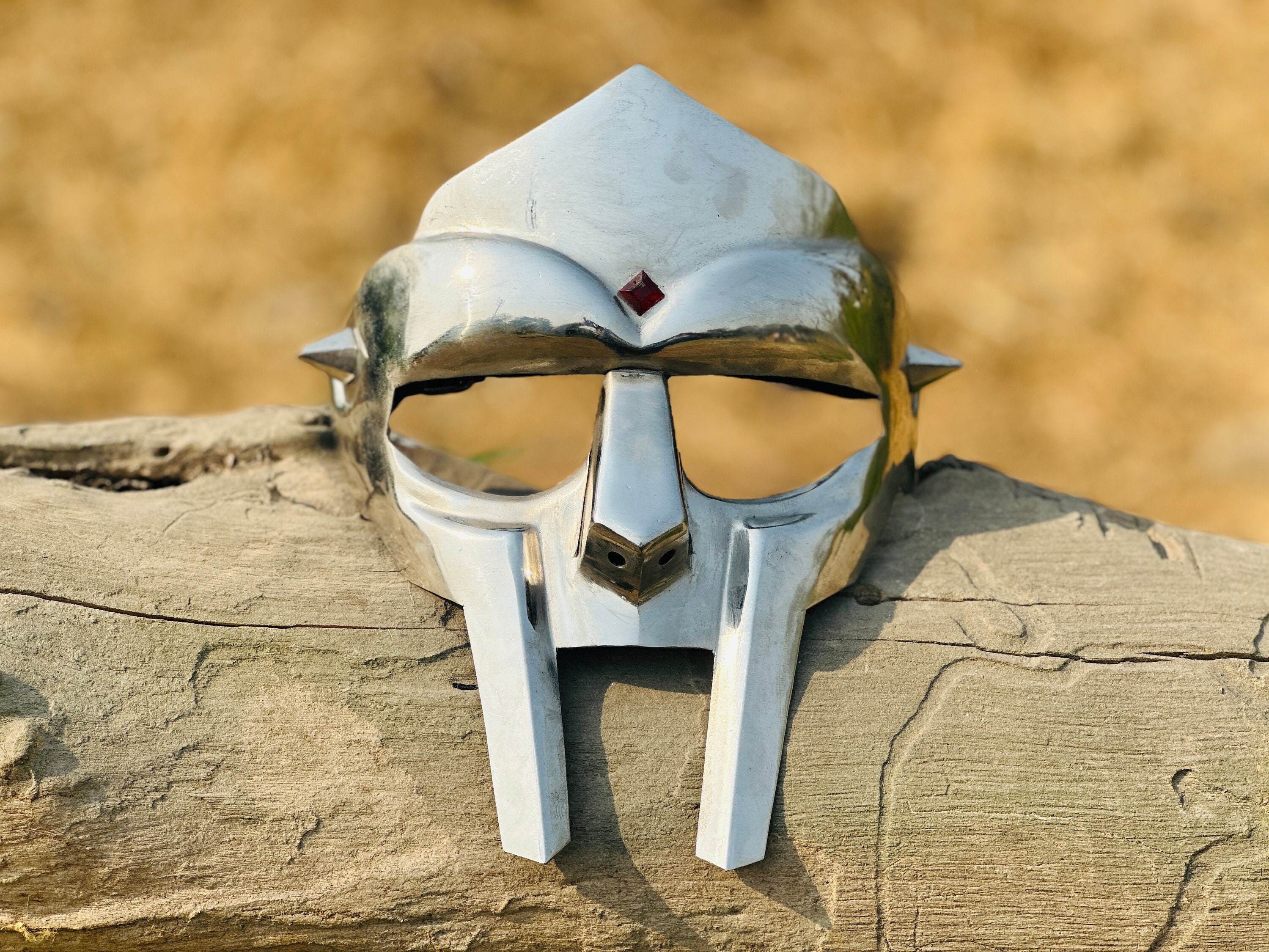 Anti Rust MF Doom Mask Custom Engraving Available Medieval Party 