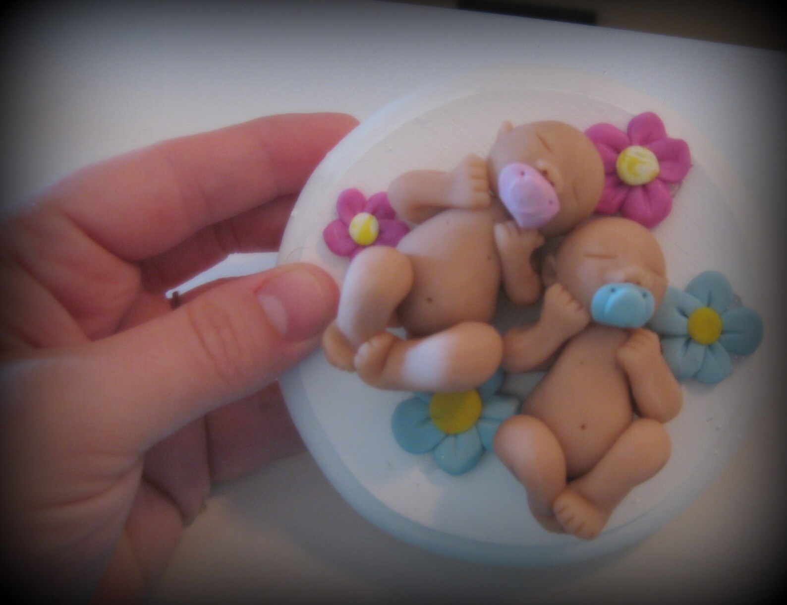 Sweet Baby Twins Baby Shower Cake Topper Customizable Etsy