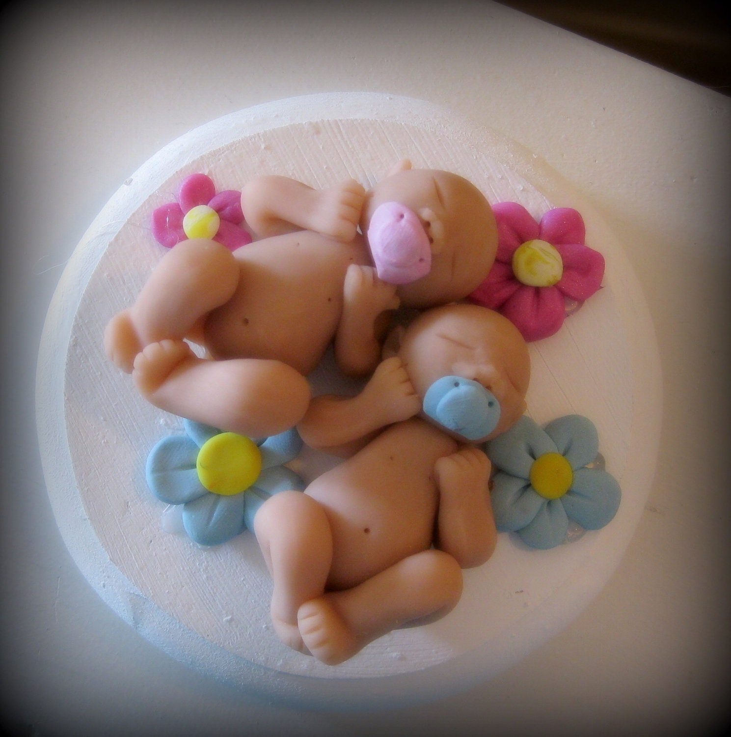 Sweet Baby Twins Baby Shower Cake Topper Customizable Etsy
