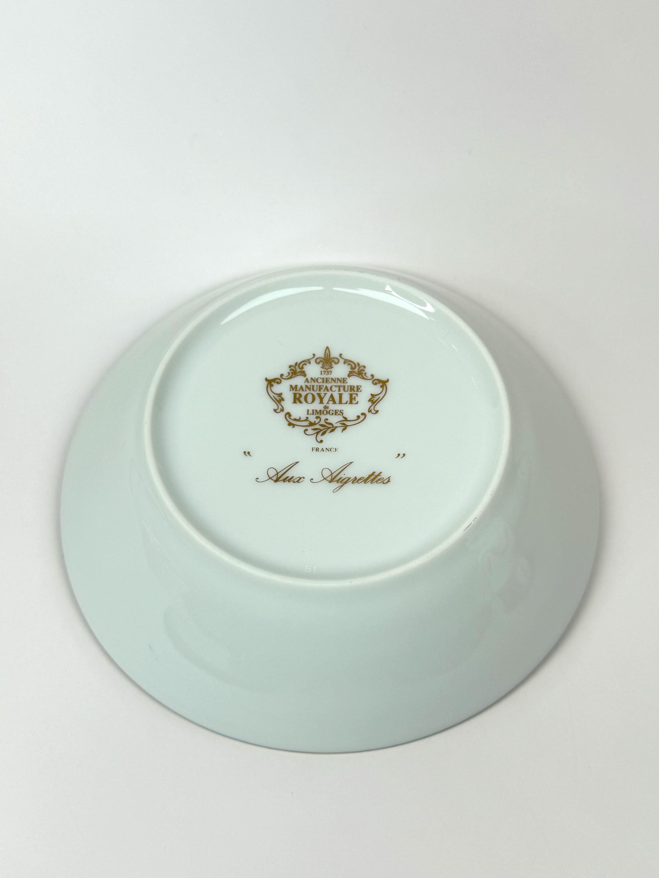 食器 Ancienne Manufacture e de Limoges Vintage ANCIENNE MANUFACTURE ROYALE De Limoges “aux Aigrettes” Tea