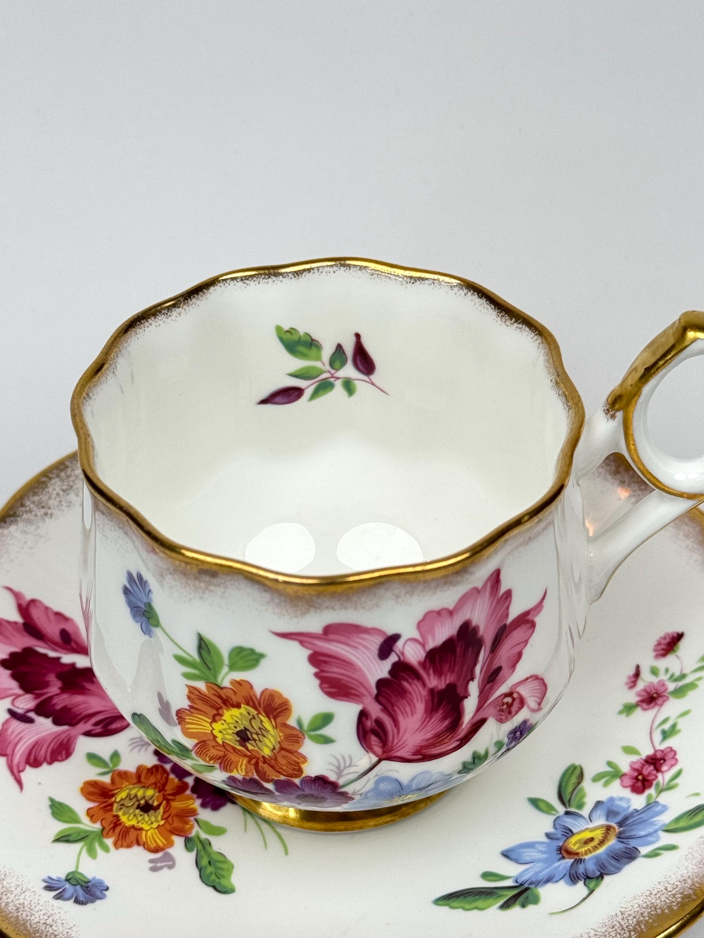 Vintage Elizabeth Fine Bone China by Taylor & Kent Hand Painted Teacup ...