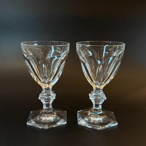 Set of 4 Vintage Baccarat Crystal Aperitif Glasses. Porto