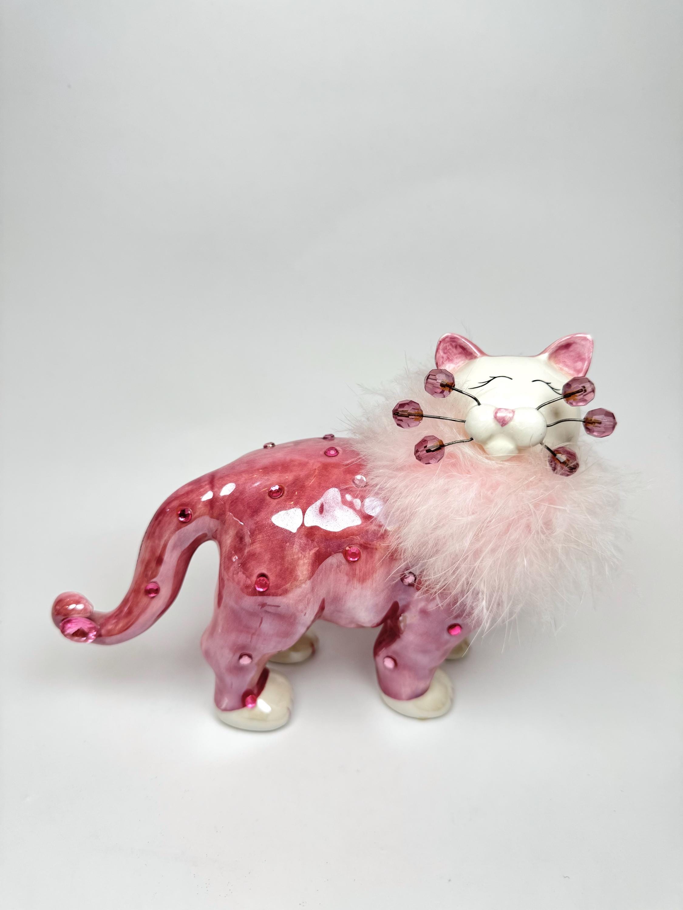 Selection of Amy Lacombe Whimsiclay Cat Figurine Collection Selection of Amy Lacombe Whimsiclay Cat Figurine Collection