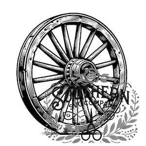 Pacchetto ruota di carro SVG / Decorazione rustica vintage / File di taglio per artigianato fai da te e arredamento per la casa