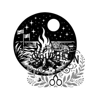 Pacote de fogueira de praia SVG - perfeito para artesanato de verão, decoração de acampamento, projetos DIY e designs divertidos