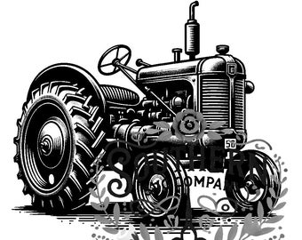 SVG Rustic Tractor Bundle - Farmhouse Crafting Design, Instant Download Cut Files for Cricut & Silhouette DIY Projects