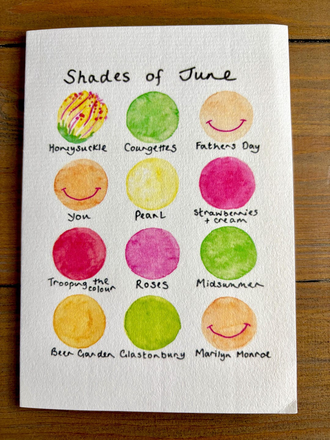 Shades of June Greeting Card - Etsy