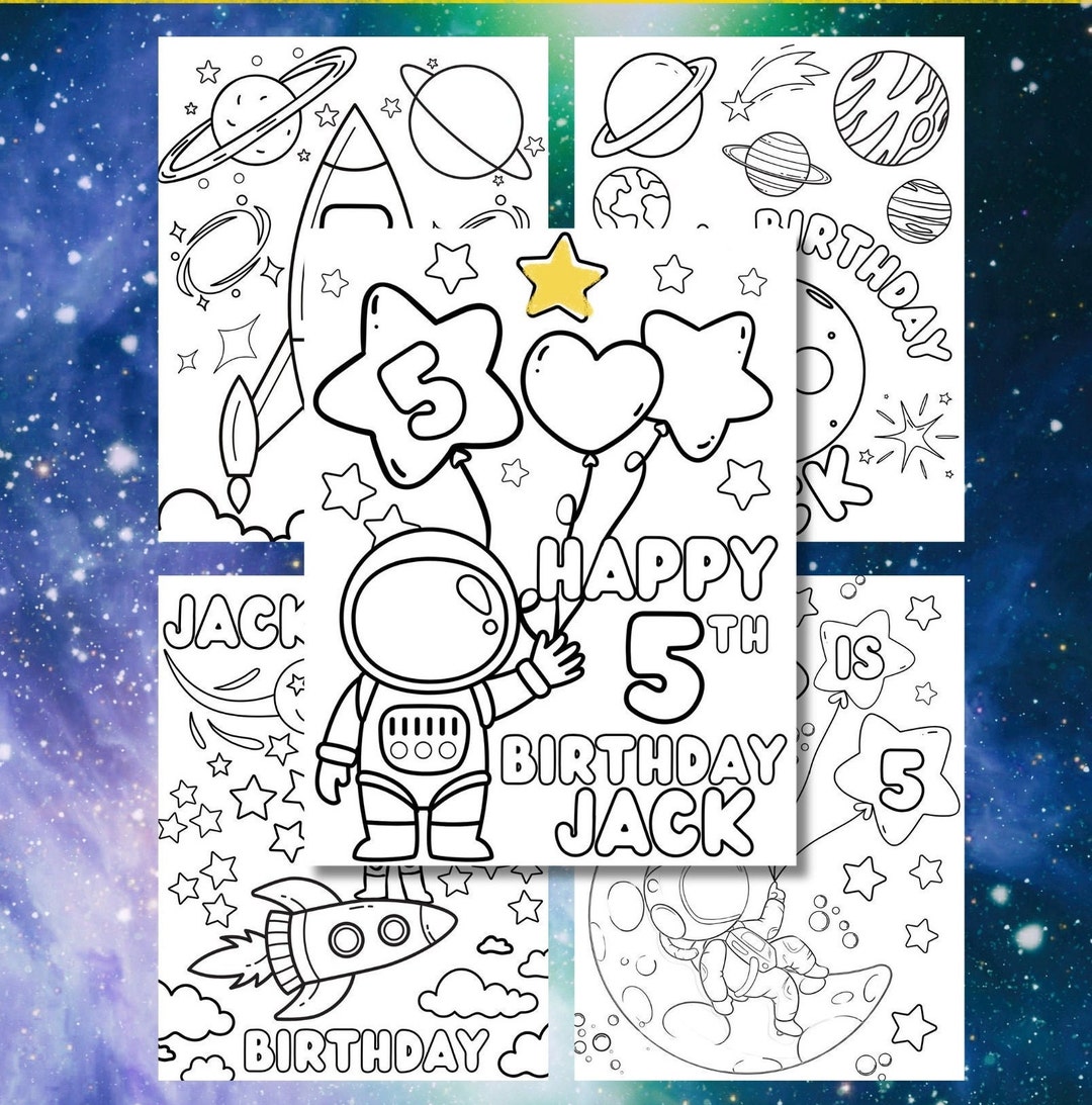 Custom Birthday Coloring Pages - Il 1080xN.6003425364 Pr1o 