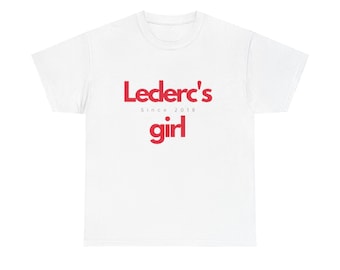 Leclerc's Girl Tee, Motorsport Racing Shirt, F1 Gift for Her, Formula 1 Fan Apparel, Charles Leclerc Tshirt, Race Car Lover Top