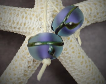 Stephanie Dieleman lampwork earring pair