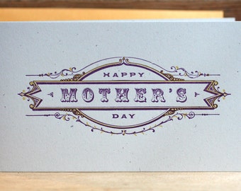 Happy Mother's Day letterpress card