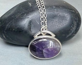 Amethyst Necklace in Sterling Silver