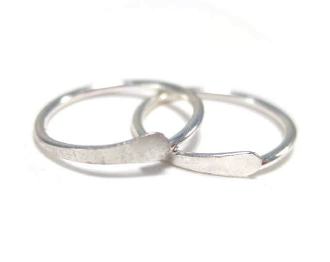 Tiny Hoops Silver, Cartilage Hoops, Second Hole Earrings, Sleeper Hoops, Body Jewelry