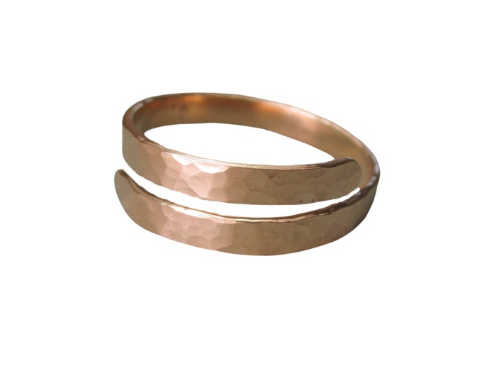 Hammered Gold Adjustable Ring