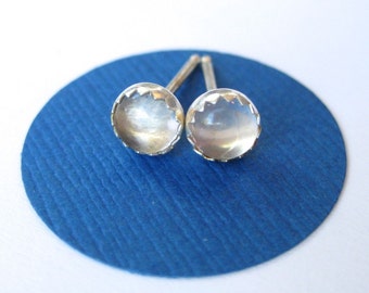 Quartz Stud Earrings, Quartz Gemstone Earrings