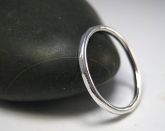 Hammered Sterling Silver Adjustable Ring