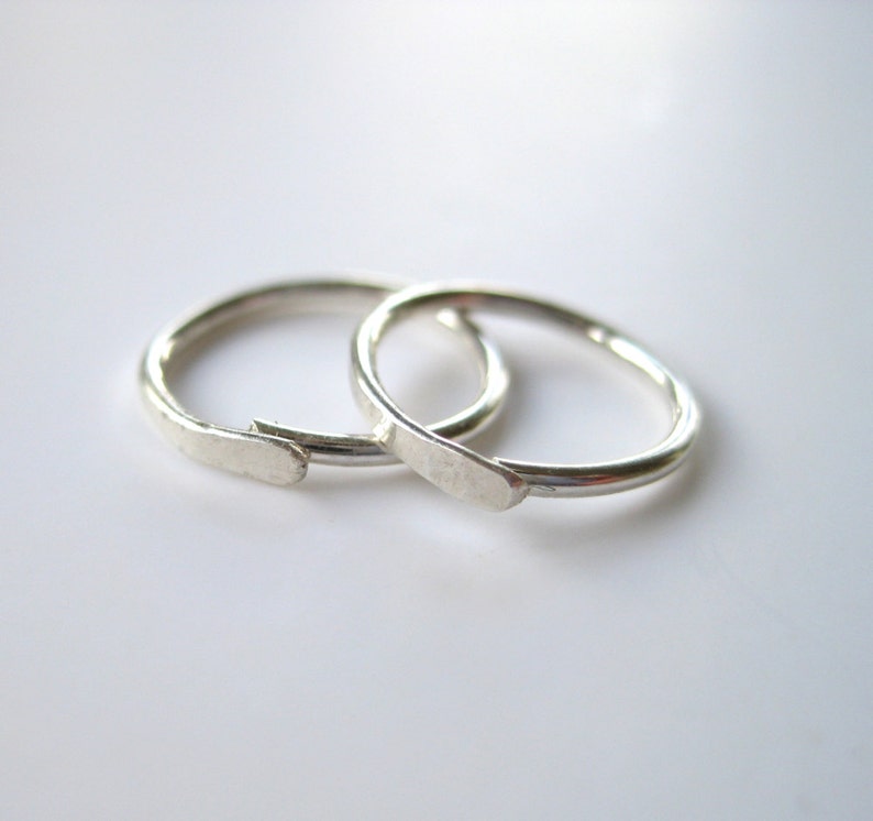 tiny hoops silver