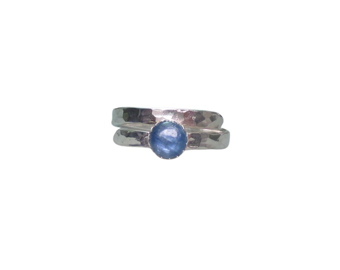 Adjustable Kyanite Ring in Sterling Silver