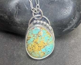 Amazonite Pendant Necklace in Sterling Silver