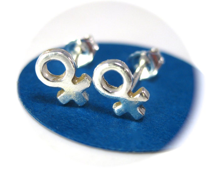 Female Symbol Stud Earrings