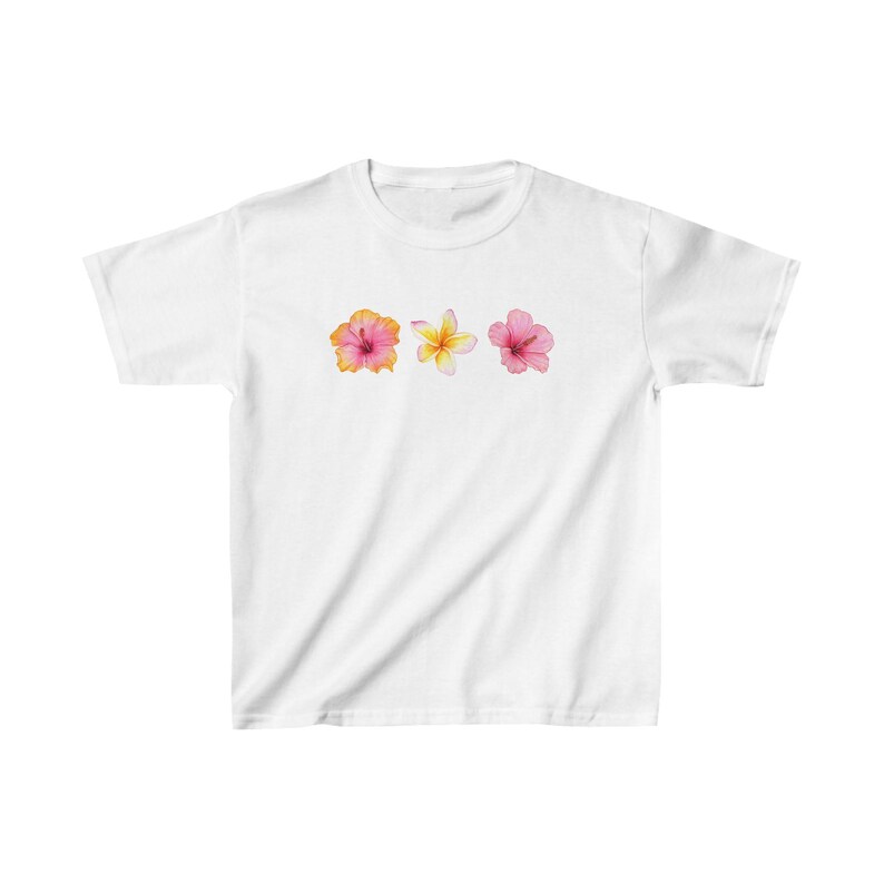 Tropical Leaf Hibiscus Flower Print Cinched Hawaii T-shirt and Romper Dog and Owner Matching Outfits main image 1