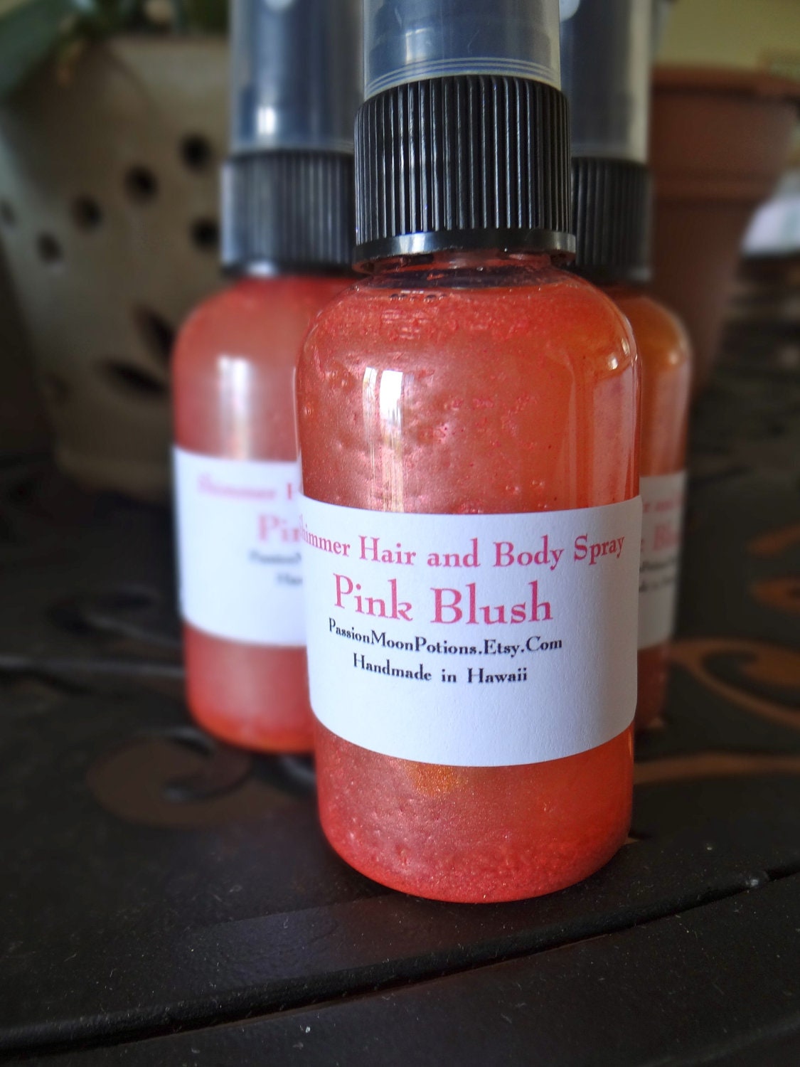 Shimmer Hair and Body Spray 2oz Pink Blush Etsy
