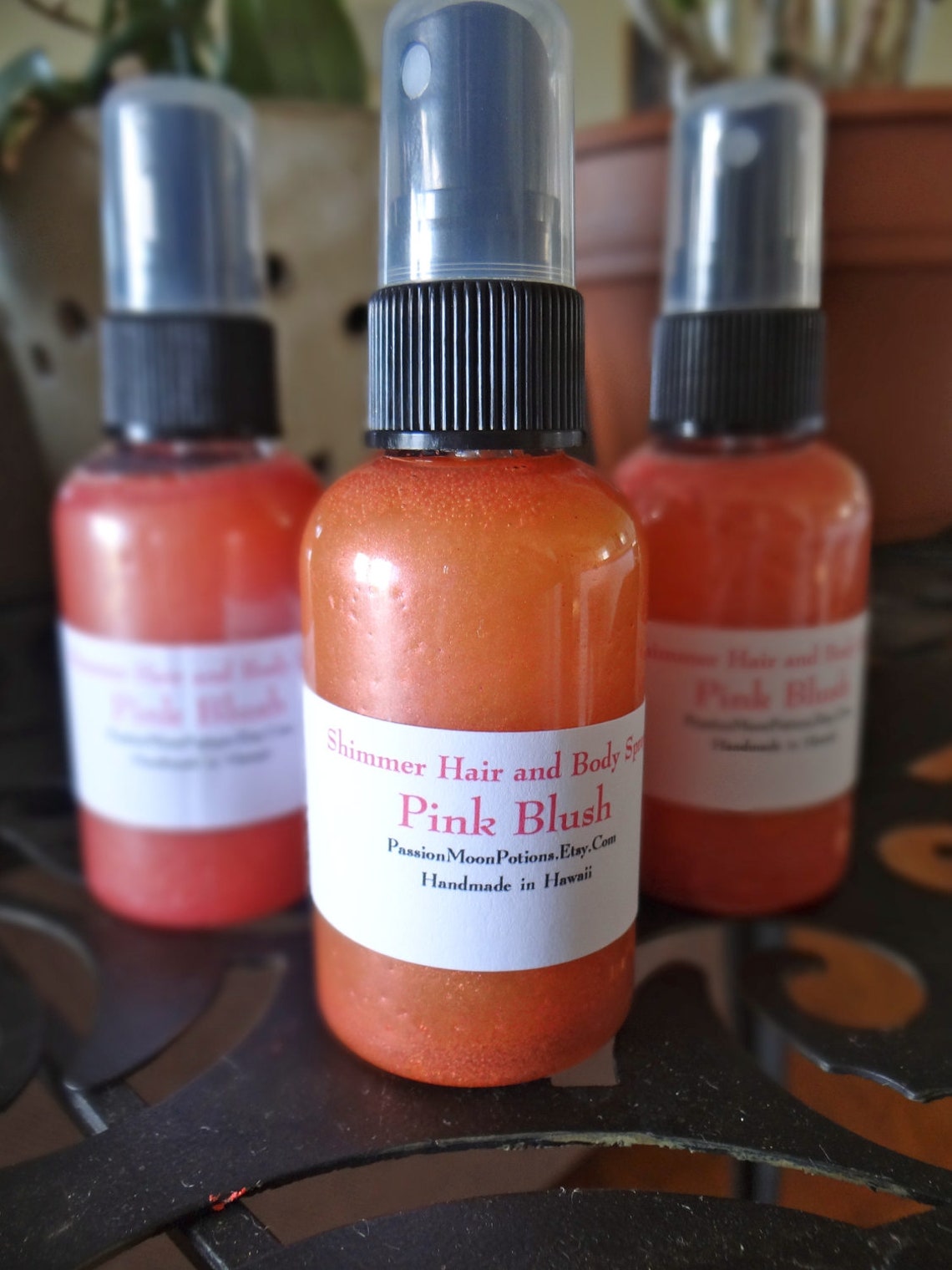 Shimmer Hair and Body Spray 2oz Pink Blush Etsy