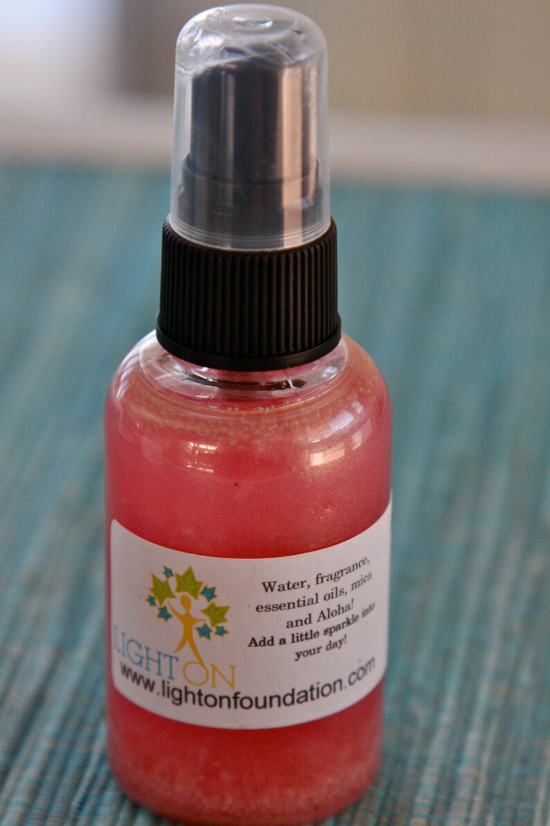 LIGHT ON Shimmer Hair and Body Spray 2oz Vanilla Rose Etsy