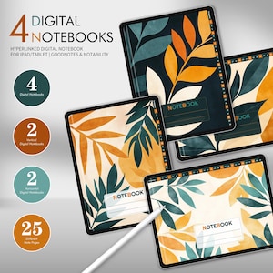 Boho Digital Notebook: GoodNotes, iPad Student Journal (Digital Download)