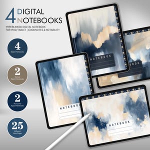 Digital Notebook | iPad Notebook | Goodnotes Notebook | Digital Note Template | Goodnotes Templates | Cornell journal | Student Notebook